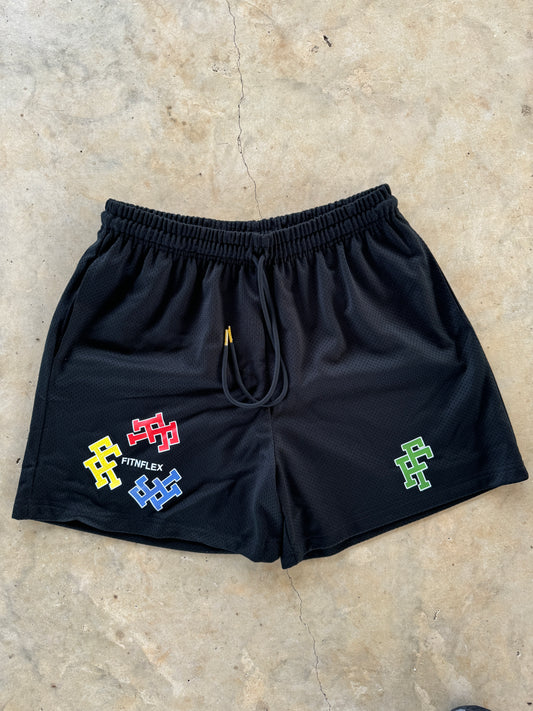 Black Mesh Short