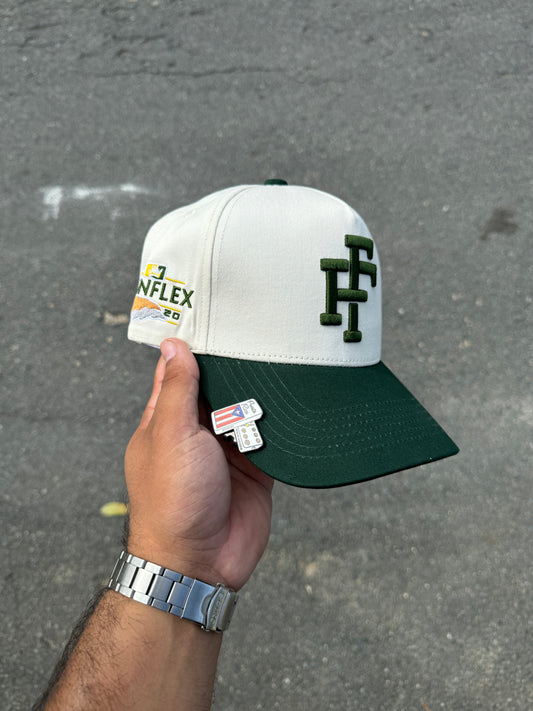 Fitnflex Green & Cream Adjustable Hat